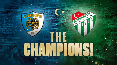 Süper Lig’e Çıkan Erzurumspor, 1. Lig’e Çıkan Bursaspor’u Kutladı.