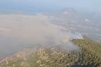 Kaş’taki orman yangınının enerjisi düşürüldü
