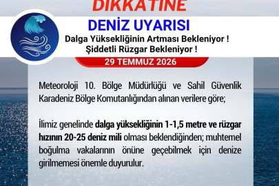 Karadeniz’de yüksek dalga uyarısı: "Denize girmeyin"
