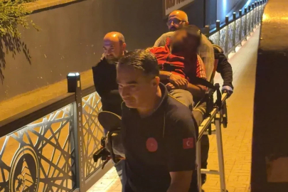 Bolu’da alkollü şahıs, ayağa kalkamayınca sedyeyle taşındı
