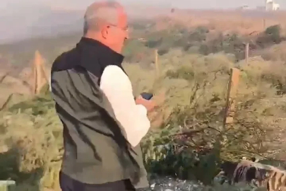Çanakkale Valisi Toraman yangın bölgesinde

