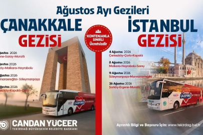 Tekirdağ’da tarih ve kültür gezileri için Ağustos takvimi belli oldu
