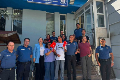 Otizmli çocuklardan duyarlı başkomisere teşekkür
