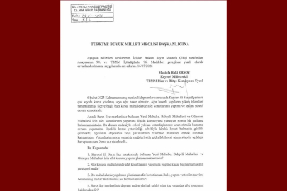 Baki Ersoy’dan Sarız’daki afet konutları için soru önergesi
