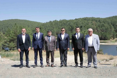 Vali Işın, Kayı Köyü Göleti’nde incelemelerde bulundu
