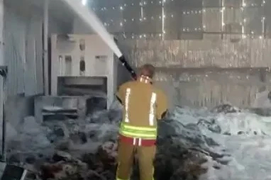 Kahramanmaraş’ta fabrika yangını
