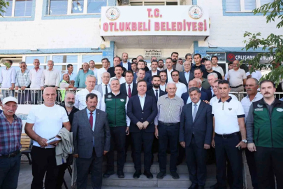 Yıldırım, Otlukbeli’nde belediye çalışmalarını inceledi
