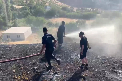 Örtü yangını söndürüldü
