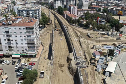 Aydın’da Yeni Dörtyol Köprülü Kavşağı’nda çalışmalar hız kesmiyor

