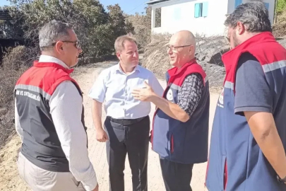 Çine’de yangın sonrası hasar tespit çalışmaları sürüyor
