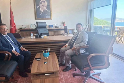 Ayvalık Kaymakamı Çimşit’e hayırlı olsun ziyareti
