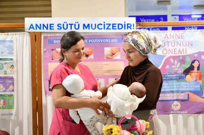 Üniversite hastanesinde anne sütünün önemi anlatıldı
