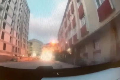 Bahçelievler’de binanın çökme anı kamerada
