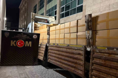 Ulukışla’da 10 milyon liralık kaçak makaron ele geçirildi
