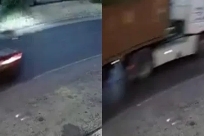 Mersin’de tırın çarptığı araç metrelerce sürüklendi
