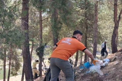 Kilis’te Tahtaköprü Barajı çevresinde temizlik çalışması yapıldı
