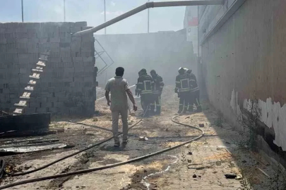İşyerinde çıkan yangın söndürüldü
