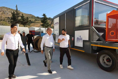 Başkan Yapar, Asfalt Plent Tesisi’nde incelemelerde bulundu
