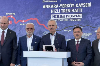Bakan Uraloğlu: "Yerköy - Kayseri Yüksek Hızlı Tren Projesi’nde işin yarısını tamamladık"
