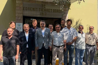 Edremit Kaymakamı Ahmet Odabaş’tan Edremit Ticaret Odası’na veda ziyareti
