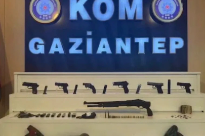 Gaziantep’te 7 silah ile 17 adet tarihi eser ele geçirildi: 1 gözaltı

