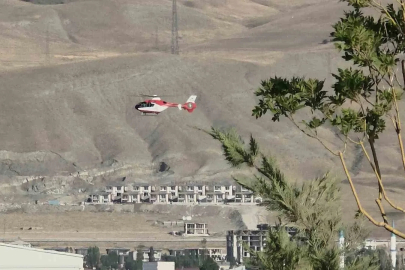 Hamile kadın ambulans helikopter ile Van’a getirildi
