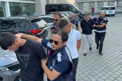 Kırtasiyeyi basan 3 kişi adliyeye sevk edildi
