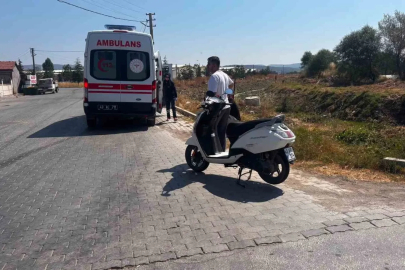 Motosiklet takla attı, sürücüsü yaralandı
