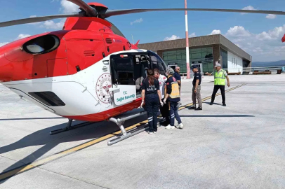 Ambulans helikopter 51 yaşındaki hasta için havalandı
