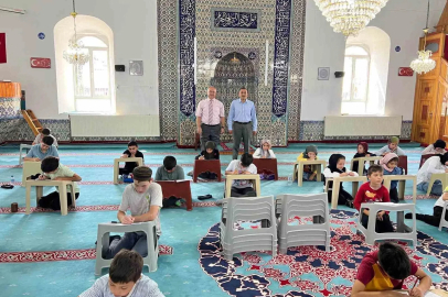 Dumlupınar’da Yaz Kur’an Kursu öğrencilerine Bilgi Birikim Sınavı
