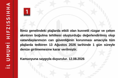 Bartın’da denize girmek yasaklandı
