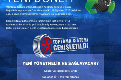 "Ömrünü tamamlamış lastiklerin yönetiminde yeni dönem"
