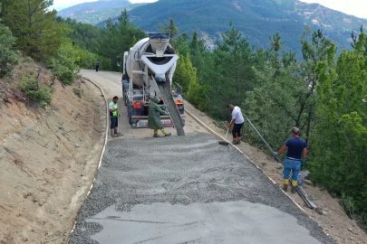 Ordu’nun kırsalına beton yol konforu
