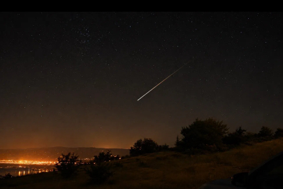 Meteor yağmuru eşsiz kareler sundu
