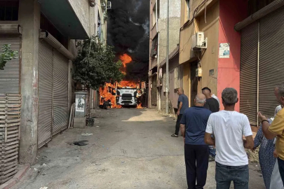 Çay içmeye giden ASKİ ekiplerinin vidanjörü yandı, mahalleli canını zor kurtardı
