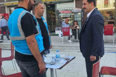 Başkan Taşkın’dan yeni çarşı esnafına ziyaret
