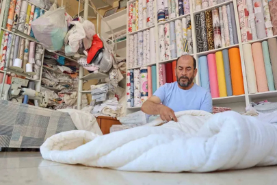 Kırşehir’de gurbetçi yoğunluğu yorgancı esnafının işlerini artırdı
