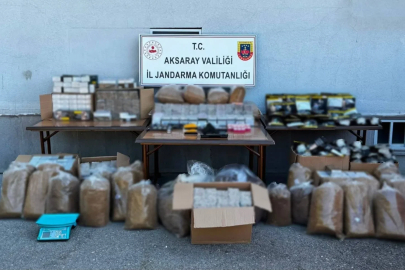 Piyasa değeri 750 bin liralık kaçak tütün ele geçirildi
