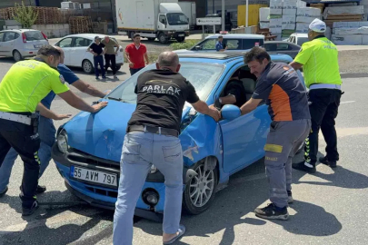 Samsun’da iki otomobil çarpıştı: 1 yaralı

