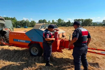 Bolu’da jandarmadan hasat döneminde yangın denetimi
