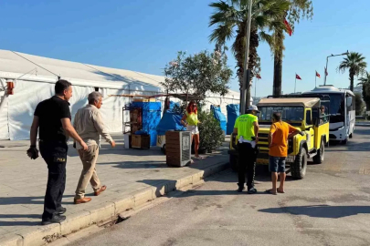 Kuşadası’nda cep uygulama noktası yerinde incelendi
