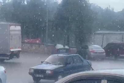 Sivrihisar’da sağanak yağmur etkili oldu
