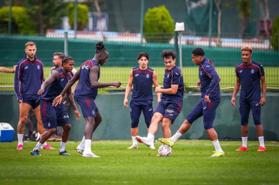 Trabzonspor, Ferencvaros maçı hazırlıklarını sürdürdü
