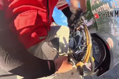 "Seni gebertirim" dedi, motokuryeye saldırdı
