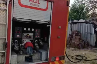 Bahçeli evde korkutan yangın

