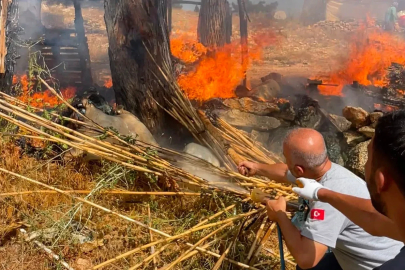Mersin’de yangına müdahale eden belediye çalışanları ödüllendirildi
