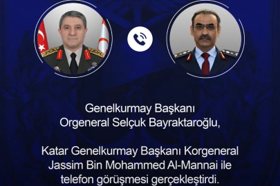 Genelkurmay Başkanı Orgeneral Bayraktaroğlu, Katarlı mevkidaşı Al-Mannai ile görüştü
