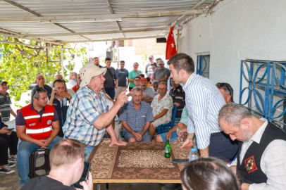 Başkan Mandalinci saha çalışmalarını Karaova’da sürdürdü

