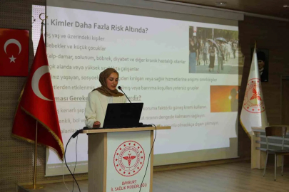 Bayburt’ta iklim krizinin sağlığa etkileri anlatıldı
