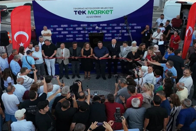 Belediyenin market projesinin 8’inci şubesi Marmaraereğlisi’nde açıldı
